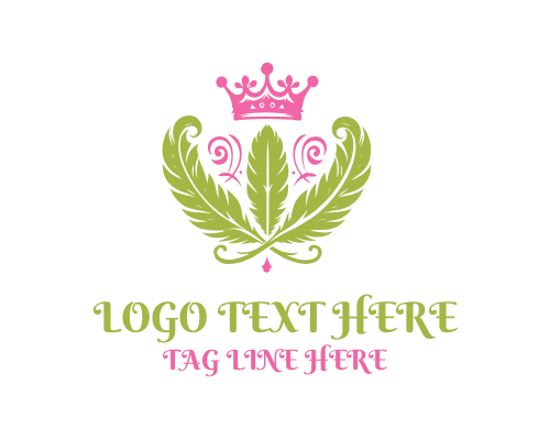Royal Feather Luxury Emblem Logo