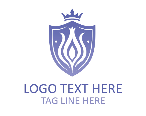 Royal Fire Shield Emblem Logo for Strong Branding
