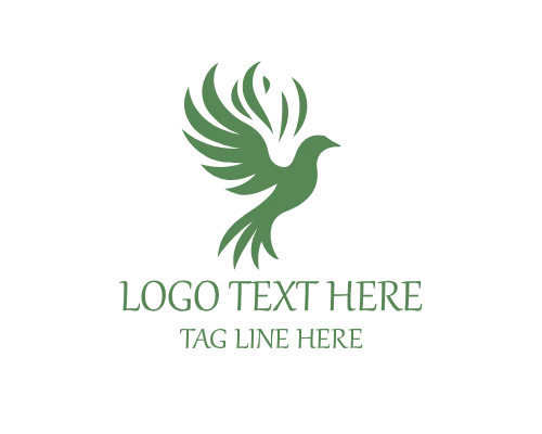 Royal Flame Bird Logo for Prestige Brands and Elegant Identity