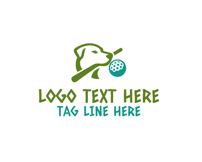 Royal Golfer Dog Logo