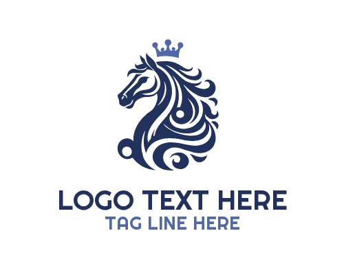 Royal Horse Crest Premium Emblem Logo