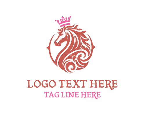 Royal Horse Minimal Line Logo