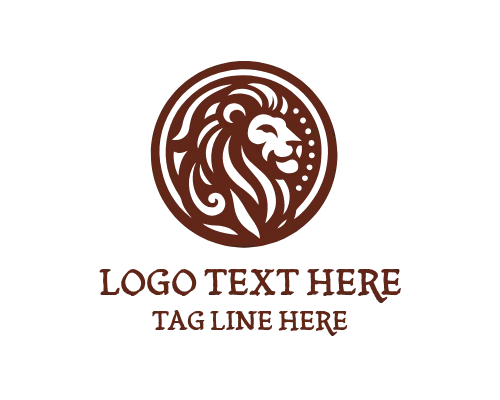 Royal Lion Head King  Logo