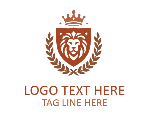 Royal Lion Shield Logo for Powerful Brand Identity