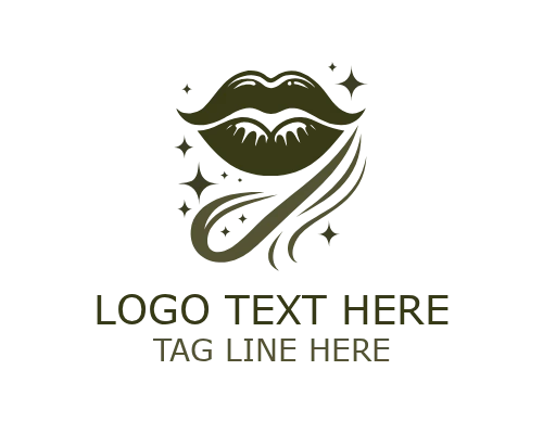 Royal Lips Logo for Luxury Cosmetic and Beauty Branding