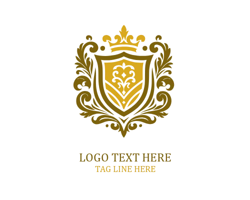 Royal Monogram Shield Logo