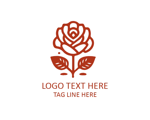 Royal Ornament Rose Logo logo template preview