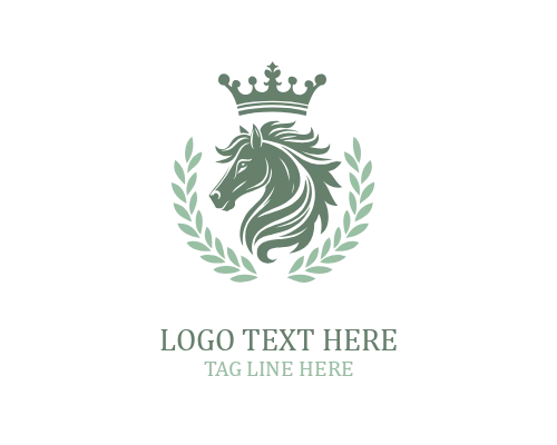 Royal Shield Horse Crown Logo