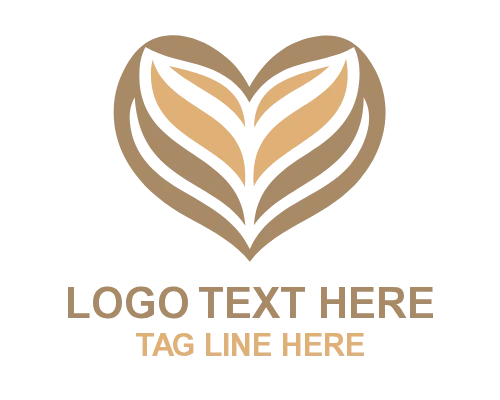 Royal Shield Luxury Heart Logo