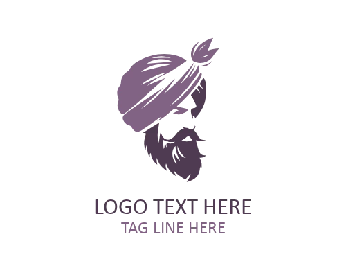 Royal Turban Logo for Prestige, Heritage, and Elite Branding