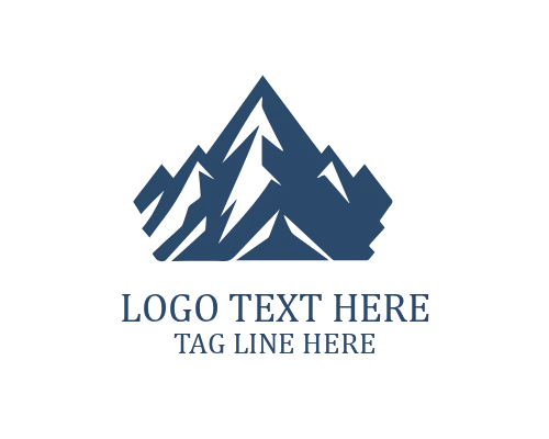 Rugged Mountain Logo for Wilderness Branding