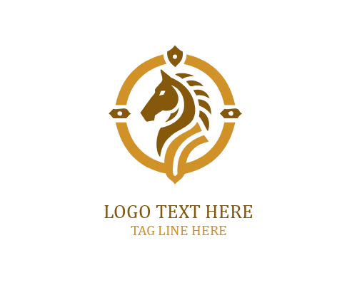 Running Horse Silhouette Logo