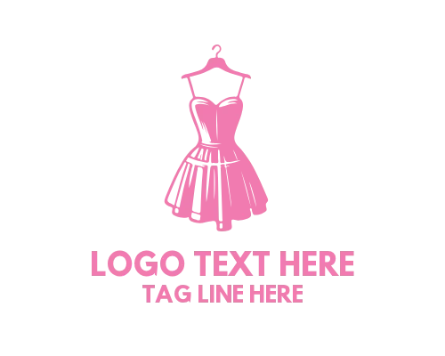 Runway Style Dress Fashion Logo