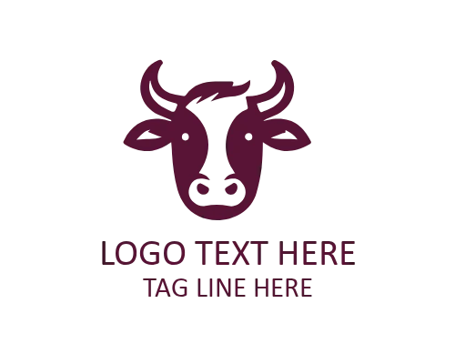 Rural Cow Logo for Traditional Agriculture Branding