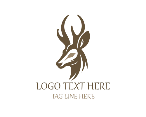 Rustic Farm Deer Logo