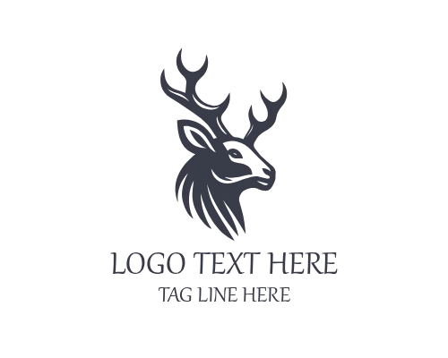Rustic Farm Deer Logo