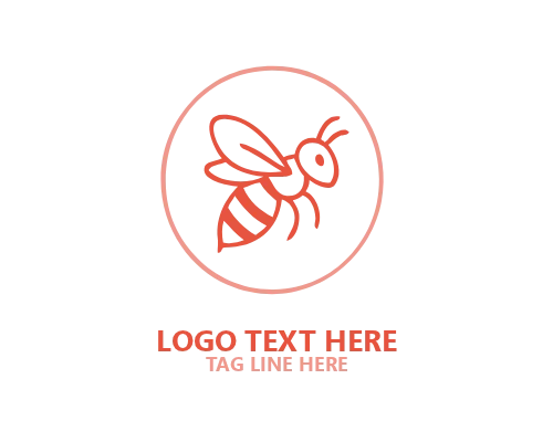 Rustic Farm Honey Bee Logo