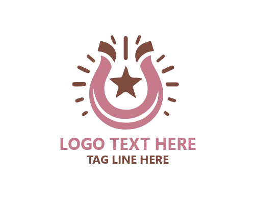 Rustic Farm Horse Shoe Logo