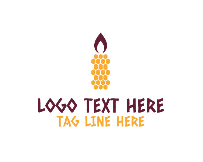  Rustic Honey Candle Logo