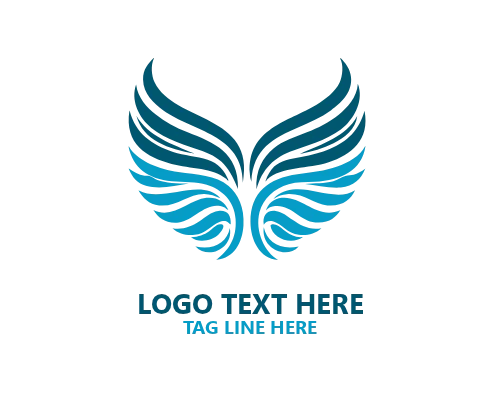 Sacred Angel Wings Logo