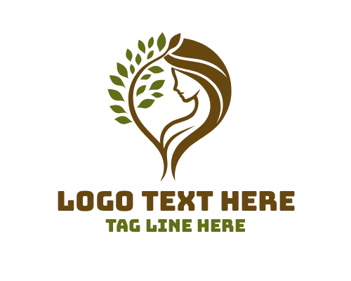 Sacred Circle Woman Tree Logo