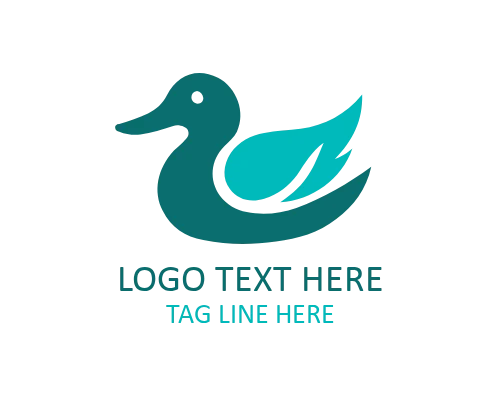 Sacred Duck Symbol Logo for Cultural Brands
