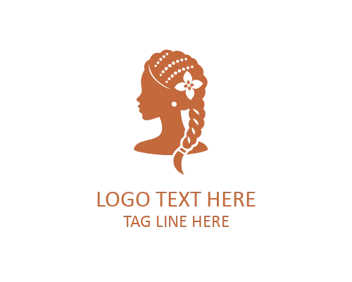 Sacred Glow African Woman Logo