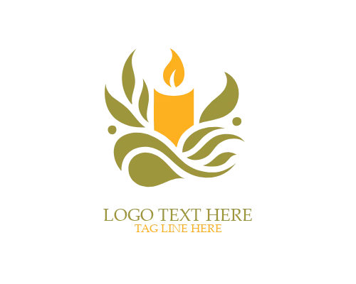 Sacred Light Candle Logo