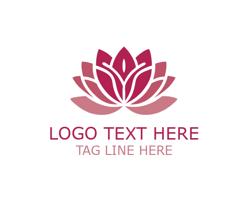Sacred Lotus Floral Logo for Spiritual and Wellness Branding