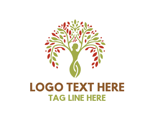 Sacred Roots Woman Tree Logo