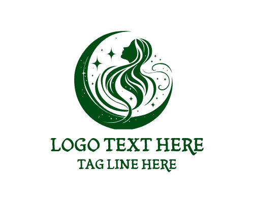 Sacred Silence Moon Woman Logo
