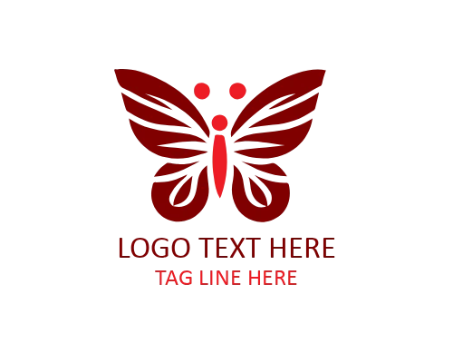 Sacred Symmetry Butterfly Logo