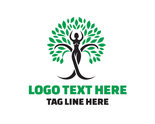 Sacred Tree of Life Spiritual Symbol Logo
