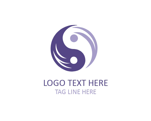 Sacred YinYang Symbol Logo