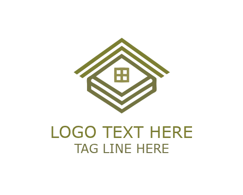 Safe Home Abstract Roofing Logo for Protection and Property Branding