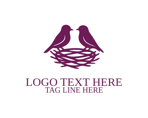 Safe Shelter Bird Nest Logo