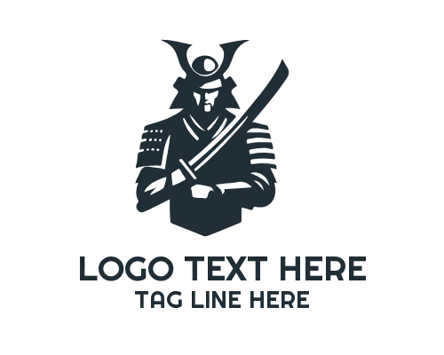 Samurai Logo for Warrior and Gaming Branding