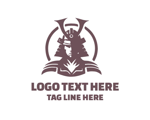 Samurai Warrior Logo for Esports and Gaming Teams
