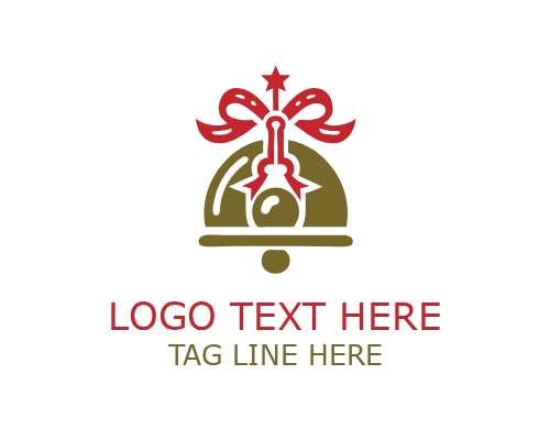 Santa Boots Christmas Logo for Festive Holiday and Winter Branding