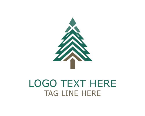 Santa Gift Bag Christmas Logo for Festive Holiday Branding