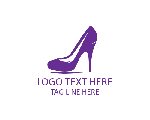 Satin Curve Heel Logo for Soft Luxury Fashion Brands