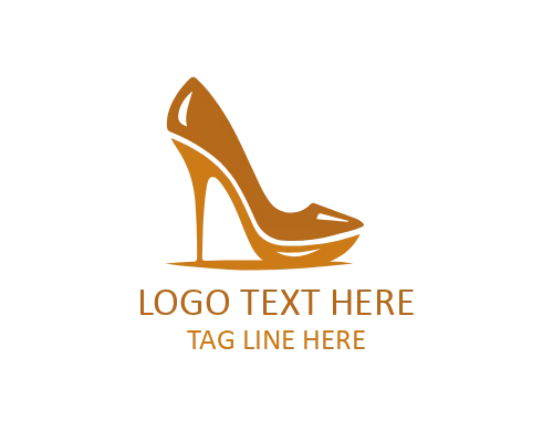 Satin Touch Heel Logo for Soft Luxury Brands