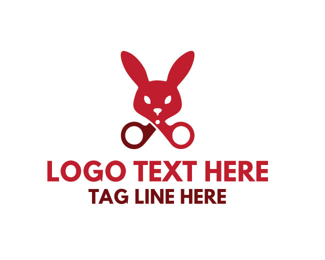  Scissor Bunny Creative Logo