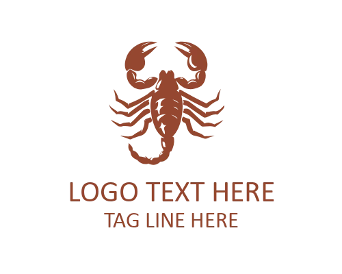 Scorpion Circle Badge Logo