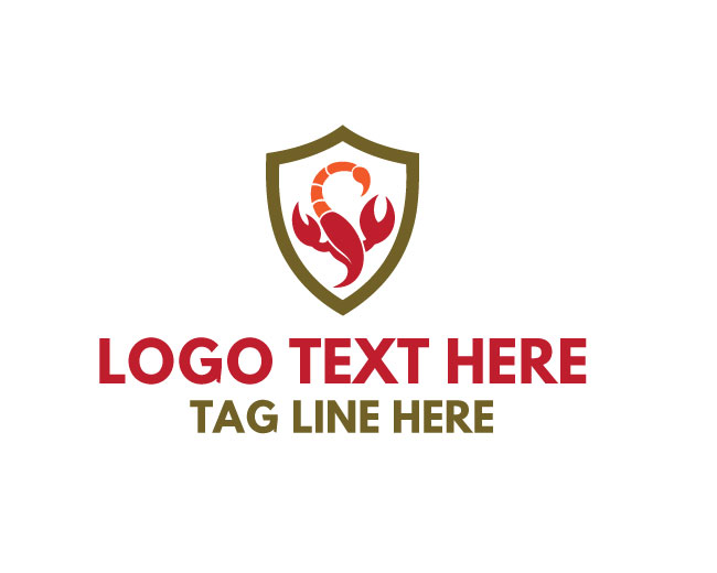 Scorpion Head Shield Logo