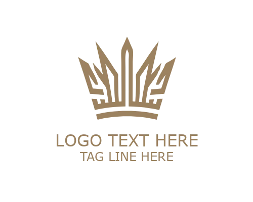 Sculpted Royal Crown Logo