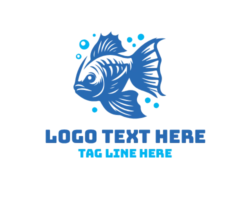 Sea Creature Fish Logo for Marine Branding