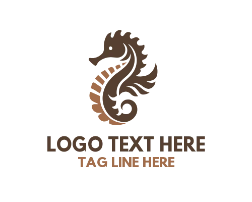 Sea Horse Letter S Creative Logo