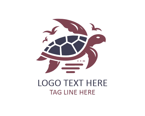  Sea Turtle Marine Badge Logo