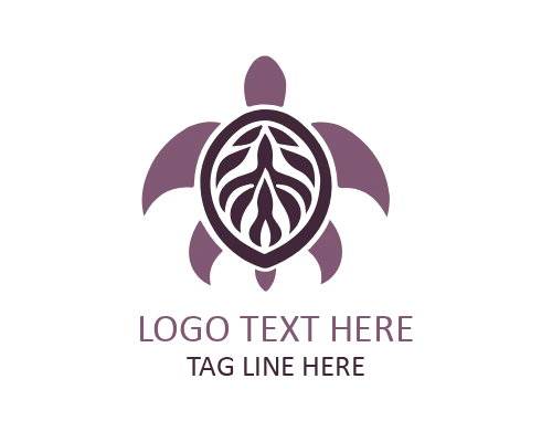 Sea Turtle Ocean Wildlife Logo